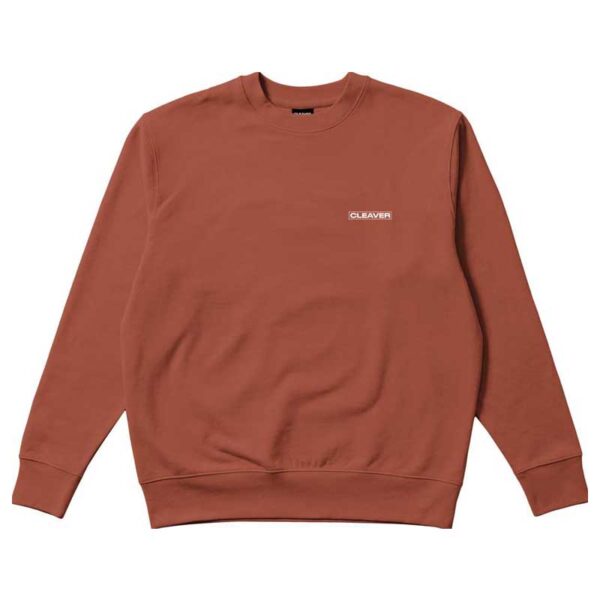 Sudadera CLEAVER Box Logo Crewneck Terracota