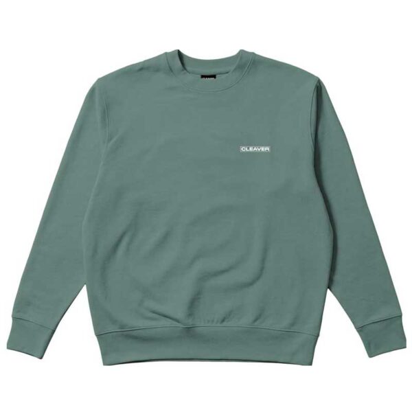 Sudadera CLEAVER Box Logo Crewneck Green